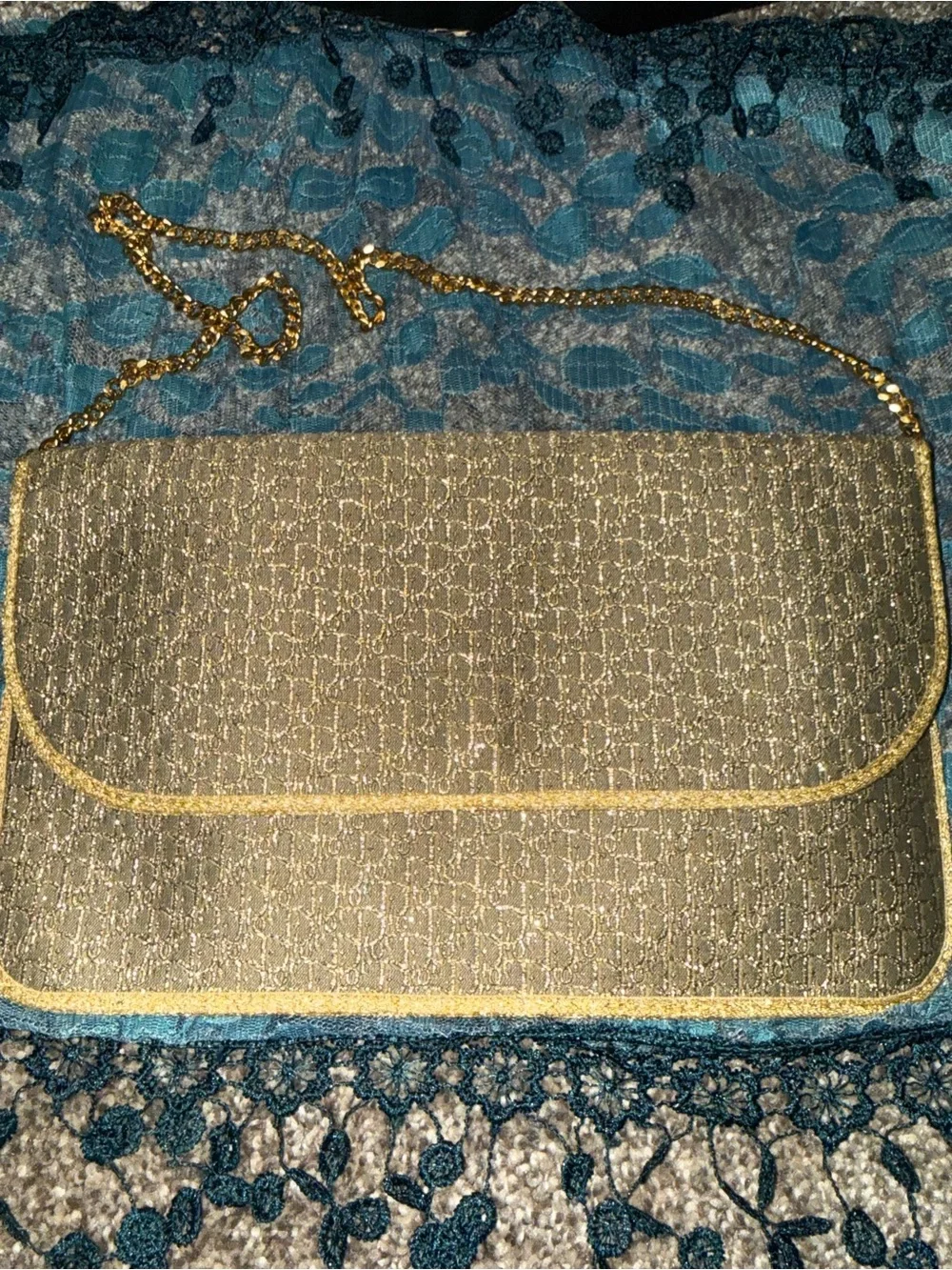 Vintage Christian Dior Metallic Gold France 1960’s-80’s